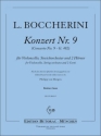 Konzert B-Dur Nr.9 G482 f�r Violoncello, Streichorchester und 2 H�rner Partitur