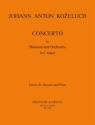 Konzert C-Dur f�r Fagott und Orchester f�r Fagott und Klavier