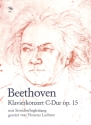 Konzert C-Dur Nr.1 op.15 f�r Klavier und Streicher Partitur und (1-1-1-1-1)