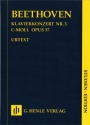 Konzert c-Moll Nr.3 op.37 f�r Klavier und Orchester Studienpartitur