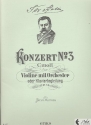 Konzert c-Moll op.14 Nr.3 f�r Violine und Orchester Klavierauszug