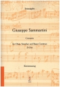 Konzert D-Dur f�r Oboe, Streicher und Bc Klavierauszug