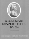 Konzert D-Dur KV314 f�r Fl�te und Orchester f�r Fl�te und Klavier