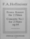 Konzert D-Dur Nr.1 op.64 f�r 2 Fl�ten und Orchester Klavierauszug