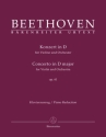 Konzert D-Dur op.61 f�r Violine und Orchester f�r Violine und Klavier