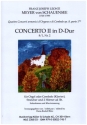 Konzert D-Dur op.8,1 Nr.2 f�r Klavier (Orgel/Cembalo), 2 H�rner ad lib. und Streicher Partitur
