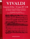 Konzert D-Dur RV312R f�r Violine und Streicher f�r Flautino (Sopranblockfl�te) und Klavier