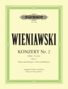 Konzert d-Moll Nr.2 op.22 f�r Violine und Orchester f�r Violine und Klavier