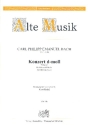Konzert d-Moll Wq22 f�r Fl�te und Streichorchester f�r Fl�te und Klavier