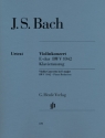 Konzert E-Dur BWV1042 f�r Violine und Orchester f�r Violine und Klavier