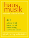 Konzert e-Moll f�r Violine, Streicher und Bc ( PV 109 ) Ausgabe f�r Violine und Klavier