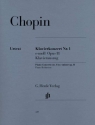 Konzert e-Moll Nr.1 op.11 f�r Klavier und Orchester f�r 2 Klaviere