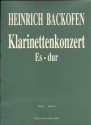 Konzert Es-Dur f�r Klarinette und Orchester Partitur und Solostimme