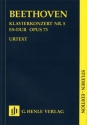 Konzert Es-Dur Nr.5 op.73 f�r Klavier und Orchester Studienpartitur