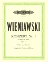 Konzert fis-Moll Nr.1 op.14 f�r Violine und Orchester f�r Violine und Klavier