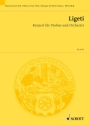 Konzert f�r Violine und Orchester Studienpartitur