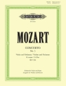Konzert G-Dur KV216 f�r Violine und Orchester f�r Violine und Klavier