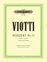 Konzert G-Dur Nr.23 f�r Violine und Orchester f�r Violine und Klavier