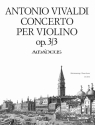 Konzert G-Dur op.3,3 f�r Violine, Streichorchester und Bc Klavierauszug