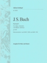 Konzert g-Moll BWV1056 f�r Oboe, Streicher und Bc f�r Oboe und Klavier