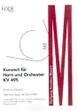 Konzert KV495 f�r Horn und Orchester f�r Horn und Klavier