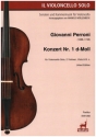 Konzert Nr.1 d-Moll f�r Violoncello, 2 Violinen, Viola und Bc Partitur