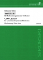 Konzert op.82 f�r Koloratursopran und Orchester Klavierauszug