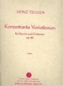 Konzertante Variationen op.60 f�r Klavier und Orchester Partitur
