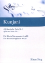 Kunjani f�r 4 Blockfl�ten (AATB) Partitur und Stimmen