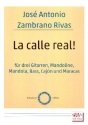 La calle real! f�r Zupfinstrumente, Bass, Caj�n und Maracas (8 Spieler) Partitur