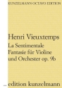 La Sentimentale - Fantasie op.9b f�r Violine und Orchester Partitur