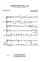Lamento d'Arianna for mixed chorus (SSATB) a cappella choral score