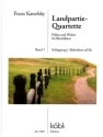 Landpartie-Quartette Band 1 f�r 2 Trompeten, 2 Posaunen, Schlagzeug ad lib und Akkordeon ad lib Partitur und Stimmen