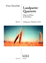 Landpartie-Quartette Band 2 f�r 2 Trompeten, 2 Posaunen, Schlagzeug ad lib und Akkordeon ad lib Partitur und Stimmen