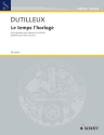 Le temps l'horloge f�r Sopran und Orchester Klavierauszug