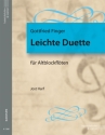 Leichte Duette f�r 2 Altblockfl�ten Spielpartitur