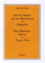 Leichte St�cke aus der Barockzeit f�r Altgambe (Bassgambe ad lib)