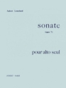 LEMELAND Aubert Sonate Op.7 pour alto seul alto solo partition