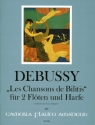 Les Chansons de Bilitis f�r 2 Fl�ten und Harfe Partitur und Stimmen