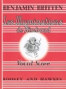 Les illuminations de Rimbaud op.18 f�r hohe Singstimme und Streichorchester,  Klavierauszug