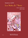 Les notes de 7 lieux pour piano