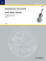 Lied ohne Worte D-Dur op. 109 f�r Violoncello (Viola) und Klavier