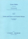 Lieder nach Texten von Friedrich R�ckert f�r Singstimme und Orchester Partitur