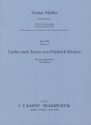 Lieder nach Texten von Friedrich R�ckert f�r Singstimme und Klavier