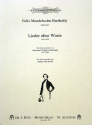 Lieder ohne Worte (Auswahl) f�r Orgel