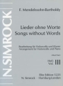 Lieder ohne Worte Band 3 f�r Violoncello und Klavier