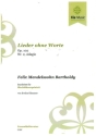 Lieder ohne Worte Nr.2 op.102 - Adagio f�r 2 Trompeten, Horn, Posaune und Bassposaune Partitur und Stimmen