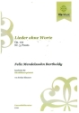 Lieder ohne Worte Nr.3 op.102 - Presto f�r 2 Trompeten, Horn, Posaune und Bassposaune Partitur und Stimmen