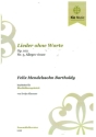 Lieder ohne Worte Nr.5 op.102 - Allegro vivace f�r 2 Trompeten, Horn, Posaune und Bassposaune Partitur und Stimmen