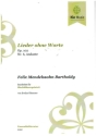 Lieder ohne Worte Nr.6 op.102 - Andante f�r 2 Trompeten, Horn, Posaune und Bassposaune Partitur und Stimmen